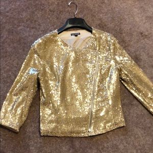 Express Gold Sequin Jacket